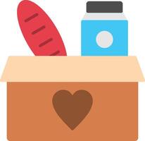 Food Donation Flat Icon vector