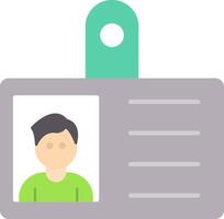 Id Flat Icon vector