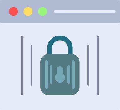 Browser Flat Icon vector