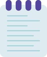 Note Pad Flat Icon vector