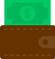 Wallet Flat Icon vector