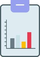 Bar Chart Flat Icon vector