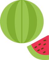 Watermelon Flat Icon vector