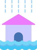 Flood Flat Icon vector