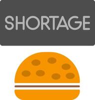 Shortage Flat Icon vector