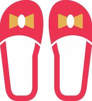 Slippers Flat Icon vector