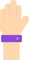 Raise Hand Flat Icon vector