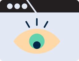 Visualization Flat Icon vector
