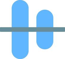 Vertical Align Centre Flat Icon vector