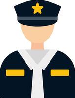 Officer Flat Icon vector