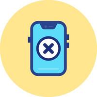Cancel Flat Circle Icon vector