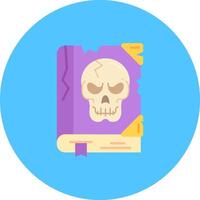 Book Flat Circle Icon vector