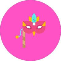 Mask Flat Circle Icon vector