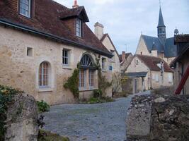 stone building with windows photo