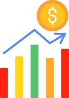 Stock Market Flat Icon vector