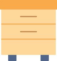 Drawer Flat Icon vector