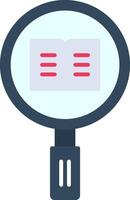 Research Flat Icon vector