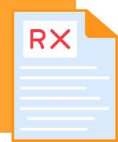 Rx Flat Icon vector