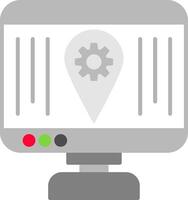 localización plano icono vector