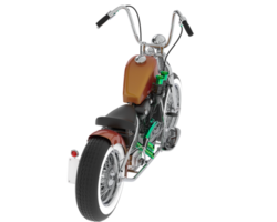 Motorrad isoliert auf Hintergrund. 3d Rendern - - Illustration png