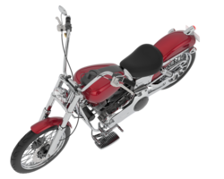 motocicleta isolado em fundo. 3d Renderização - ilustração png