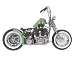 motocicleta isolado em fundo. 3d Renderização - ilustração png