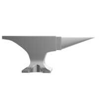 Anvil isolated on background. 3d rendering - illustration png