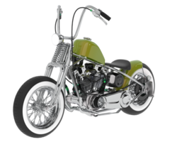 motorcykel isolerat på bakgrund. 3d tolkning - illustration png