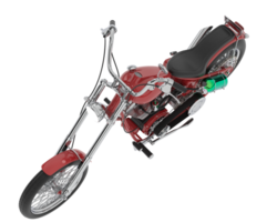 motocicleta isolado em fundo. 3d Renderização - ilustração png