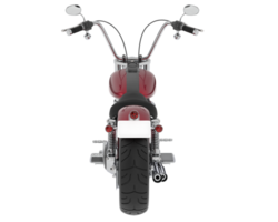 motocicleta isolado em fundo. 3d Renderização - ilustração png