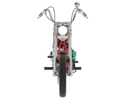 motorcykel isolerat på bakgrund. 3d tolkning - illustration png