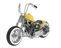 motorcykel isolerat på bakgrund. 3d tolkning - illustration png