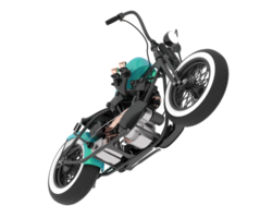 motociclo isolato su sfondo. 3d interpretazione - illustrazione png