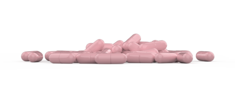 Capsule pills isolated on background. 3d rendering - illustration png