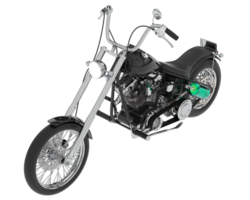 motorcykel isolerat på bakgrund. 3d tolkning - illustration png