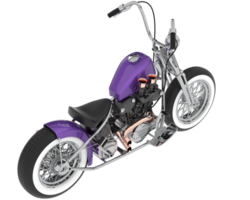 motorcykel isolerat på bakgrund. 3d tolkning - illustration png