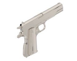 Pistol isolated on background. 3d rendering - illustration png