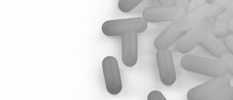 Kapsel Tabletten isoliert auf Hintergrund. 3d Rendern - - Illustration png