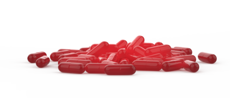 Capsule pills isolated on background. 3d rendering - illustration png