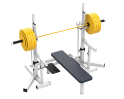 Dumbbell isolated on background. 3d rendering - illustration png