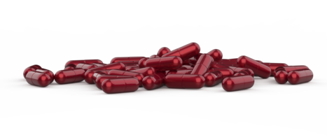 Capsule pills isolated on background. 3d rendering - illustration png