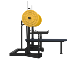 Dumbbell isolated on background. 3d rendering - illustration png