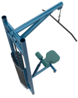 Gym equipment isolated on background. 3d rendering - illustration png