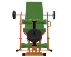 Gym equipment isolated on background. 3d rendering - illustration png