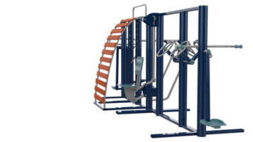 Gym equipment isolated on background. 3d rendering - illustration png