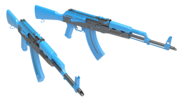 Machine gun isolated on background. 3d rendering - illustration png