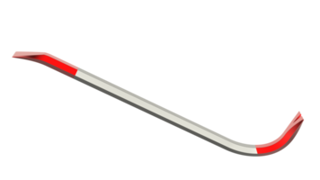 Crowbar isolated on background. 3d rendering - illustration png