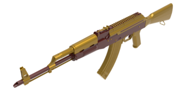 Machine gun isolated on background. 3d rendering - illustration png