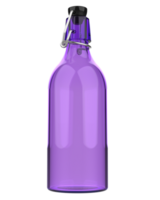 glas oranje fles geïsoleerd Aan achtergrond. 3d renderen - illustratie png