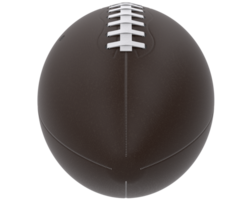 American football ball isolated on background. 3d rendering - illustration png
